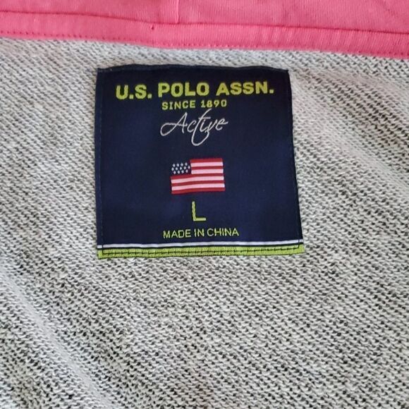 9 U.S. POLO ASSN. NWOT Gray hoodie Jacket - Picture 7 of 11